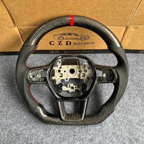 czd auto parts carbon fiber steering wheel for Honda 11th gen Civic XI 2021-2022