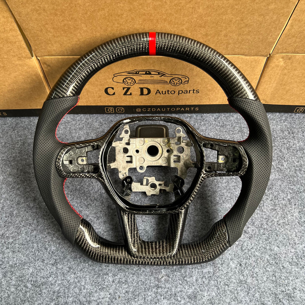 czd auto parts carbon fiber steering wheel for Honda 11th gen Civic XI 2021-2022