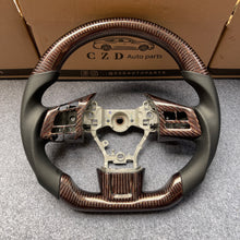 Load image into Gallery viewer, CZD auto parts for Subaru WRX STI  2015-2020 carbon fiber steering wheel with red wire carbon fiber