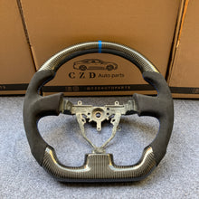 Load image into Gallery viewer, CZD auto parts for Legacy 2004 2005 2006 carbon fiber steering wheel with alcantara side