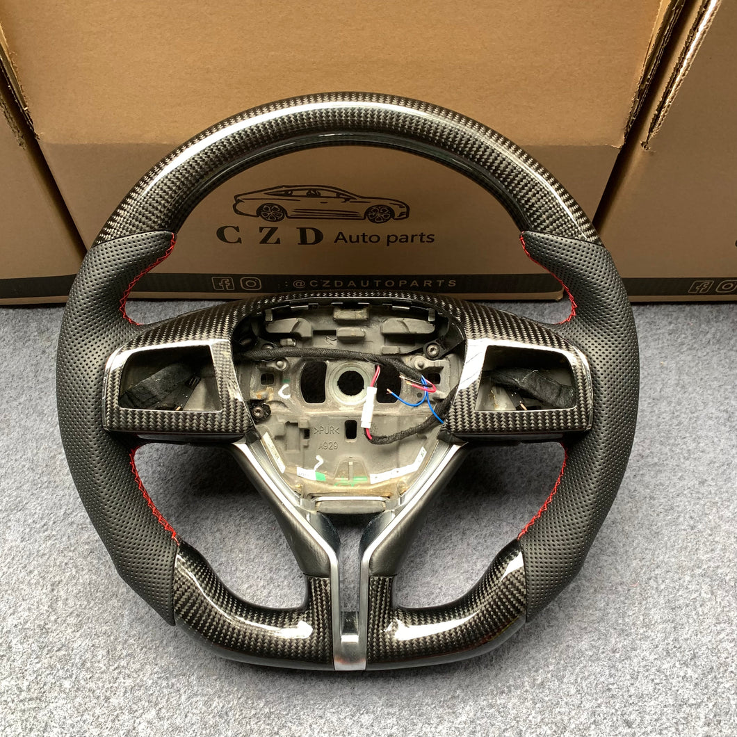 CZD auto parts carbon fiber steering wheel for Maserati Quattroporte GTS 2013-2019 with no stripe