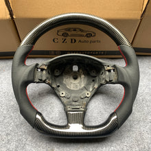 Load image into Gallery viewer, CZD auto parts carbon fiber steering wheel for Maserati Quattroporte 2005-2020 with red stitching