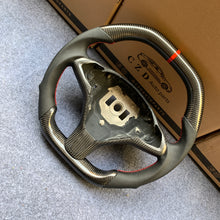 Load image into Gallery viewer, CZD auto parts for Tesla Model S 2012-2021 carbon fiber steering wheel with red stripe line