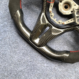 CZD auto parts for Nissan GTR R50 2017-2022 carbon fiber steering wheel with alcantara