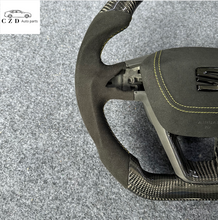 Load image into Gallery viewer, CZD auto parts for Seat Leon 2013-2020 carbon fiber steering wheel with alcantara airbag cover