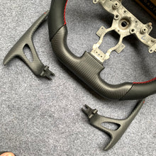 Load image into Gallery viewer, CZD autoparts for Nissan gtr  r35 2009-2016 carbon fiber steering wheel with matte carbon fiber paddles shifter