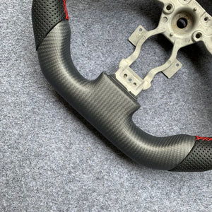 CZD autoparts for Nissan gtr  r35 2009-2016 carbon fiber steering wheel with red stitching