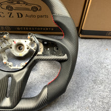 Load image into Gallery viewer, CZD auto parts for Nissan GTR R50 2017-2022 carbon fiber steering wheel with red stripe line