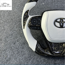 Load image into Gallery viewer, CZD auto parts for Toyota Avalon 2019-2022 carbon fiber steering wheel  with  golden flakes carbon