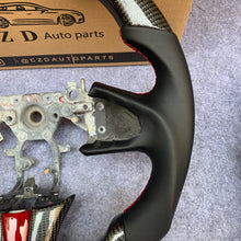 Load image into Gallery viewer, czd auto parts carbon fiber steering wheel for Infiniti Q50 2014-2017 with smooth leather