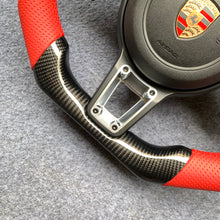 Load image into Gallery viewer, CZD auto parts for Macan models 2014 - 2022 carbon fiber steering wheel with airbag cover