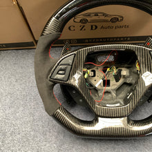 Load image into Gallery viewer, CZD autoparts for Chevrolet Corvette C7 2014-2019 carbon fiber steering wheel with alcantara leather side