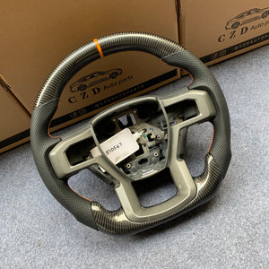 CZD Auto Parts carbon fiber steering wheel for Ford F-600 2020-2021