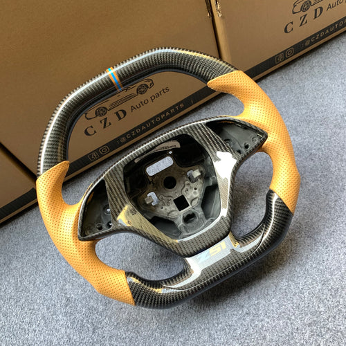 CZD auto parts carbon fiber steering wheel for Chevrolet Corvette C7 2014-2019 with sticker