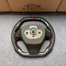 Load image into Gallery viewer, CZD auto parts for  Ford EcoSport 2013-2017 carbon fiber steering wheel with flat top shape