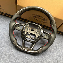 Load image into Gallery viewer, CZD Autoparts For Honda Civic 2021-2022 carbon fiber steering wheel gloss carbon fiber trim
