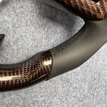 Load image into Gallery viewer, CZD auto parts for Subaru WRX STI  2015-2020 carbon fiber steering wheel with red wire carbon fiber