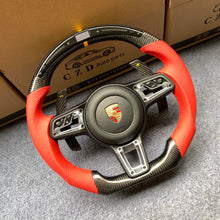 Load image into Gallery viewer, CZD auto parts for Macan models 2014 - 2022 carbon fiber steering wheel with airbag cover