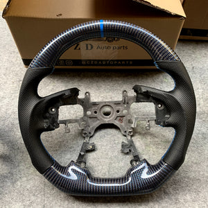 czd auto parts carbon fiber steering wheel for Honda 9th gen Accord SPORT 4 DOOR SEDAN 2013-2017 with blue wires carbon fiber