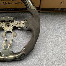 Load image into Gallery viewer, CZD auto parts for Z34 carbon fiber steering wheel  with alcantara leather side