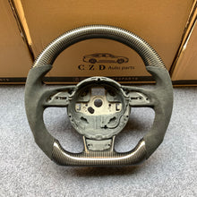 Load image into Gallery viewer, CZD auto parts for S5 (8T) carbon fiber steering wheel with alcantara leather side