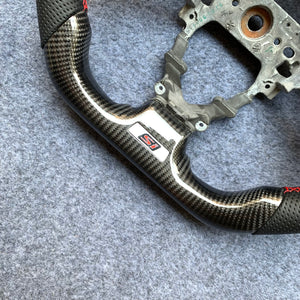CZD Autoparts For Honda FK2 carbon fiber steering wheel SI badge bottom