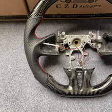 Load image into Gallery viewer, czd auto parts carbon fiber steering wheel for Infiniti Q50 with round led
