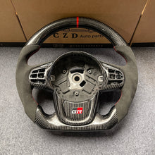 Load image into Gallery viewer, CZD auto parts for TOYOTA SUPRA A90 A91 MK5 2020-2021 carbon fiber steering wheel with alcantara leather side &amp; GR logo