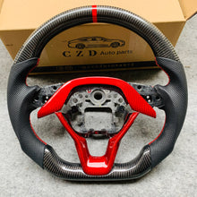Load image into Gallery viewer, czd auto parts carbon fiber steering wheel for Honda 10th gen Accord EXL EX LX/Insight with red stripe