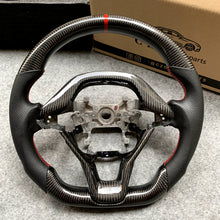 Load image into Gallery viewer, czd auto parts carbon fiber steering wheel for Honda 10th gen Accord EXL EX LX/Insight with black perforated leather