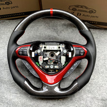 Load image into Gallery viewer, czd auto parts carbon fiber steering wheel for Acura TSX 2009-2014 with red stitching