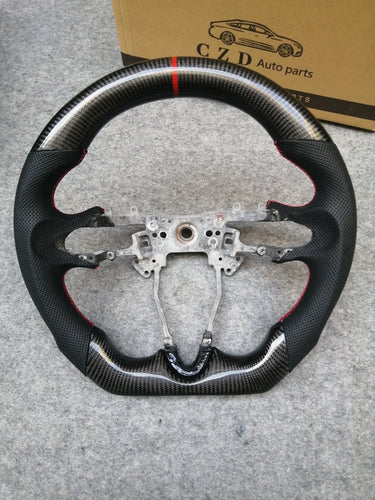 czd auto parts carbon fiber steering wheel for Honda City 2009-2013 with gloss carbon fiber