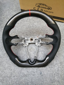 czd auto parts carbon fiber steering wheel for Honda Fit 2009-2013 with gloss carbon fiber