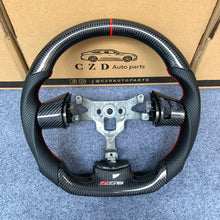 Load image into Gallery viewer, CZD autoparts for  Chevrolet Corvette C6 Z06 C6 2005-2013 carbon fiber steering wheel with  black perforated leather side