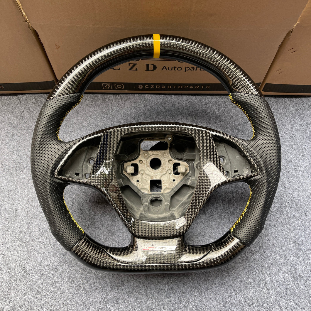 CZD autoparts for Chevrolet Corvette C7 2014-2019 carbon fiber steering wheel