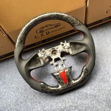 Load image into Gallery viewer, czd auto parts carbon fiber steering wheel for Infiniti Q50 2014-2017 with red stitching