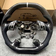 Load image into Gallery viewer, CZD autoparts for Honda Accord UC1 UC3 CM5 CM6 carbon fiber steering wheel with gloss black carbon fiber thumb grips