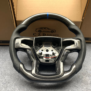 CZD Auto Parts carbon fiber steering wheel for Ford EXPEDITION 2018-2021 with gloss black carbon fiber