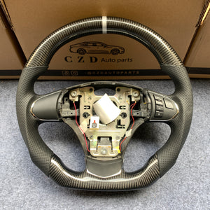 CZD auto parts carbon fiber steering wheel for Chevrolet Corvette C6 Z06 C6 2005-2013 with white stripe