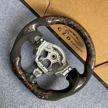 Load image into Gallery viewer, CZD auto parts for Nissan Juke 2011-2017 carbon fiber steering wheel with red flakes forged carbon