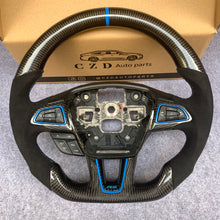 Load image into Gallery viewer, CZD auto parts for Ford C-MAX (Grand C-Max) 2015-2020 carbon fiber steering wheel with black alcantara leather side