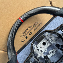 Load image into Gallery viewer, CZD auto parts for Honda 11th gen Civic XI 2021-2022 carbon fiber steering wheel with red stripe line