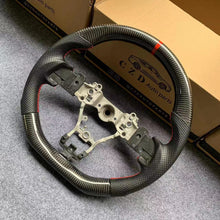 Load image into Gallery viewer, CZD auto parts for Subaru WRX STI  2015-2020 carbon fiber steering wheel with red stitching