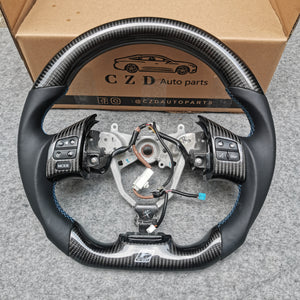 CZD auto parts carbon fiber steering wheel for Lexus IS250 /300 /350 2006-2013 with black smooth leather