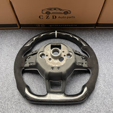 Load image into Gallery viewer, CZD auto parts for Volkswagen Golf 7 GTI Golf R MK7 VW Polo GTI Scirocco 2015 2016 carbon fiber steering wheel with alcantara leather side