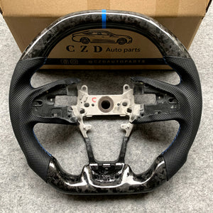 czd auto parts carbon fiber steering wheel for Honda 10th gen Civic SI 2016-2021 with forge carbon fiber