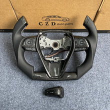Load image into Gallery viewer, CZD auto parts for Toyota Avalon 2018-2022 carbon fiber steering wheel with F1 shape design