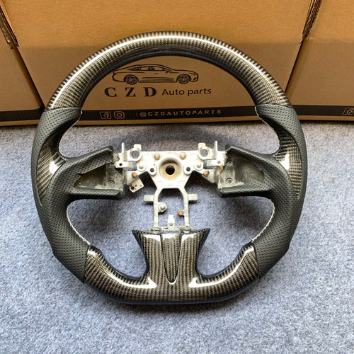 CZD Auto parts for Infiniti Q50/QX50 2014-2017 carbon fiber steering wheel with gloss black carbon fiber