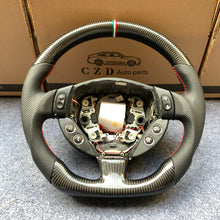 Load image into Gallery viewer, CZD auto parts carbon fiber steering wheel for Maserati Quattroporte 2005-2020 with Italy stripe