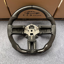 Load image into Gallery viewer, CZD autoparts for Ford Mustang Shelby GT500 2010-2014 carbon fiber steering wheel with alcantara leather side
